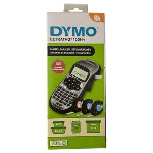 NEW Dymo LetraTag 100H+ Handheld Label Maker New in Box with 3 Label Cassettes